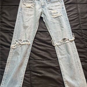 Ag Adriano Goldschmied Light Blue Denim Jeans